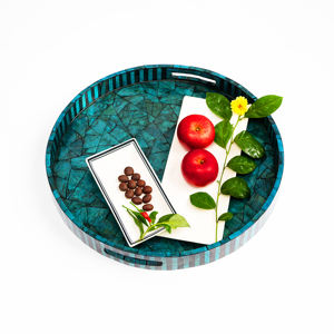 VietnamCrafts Rustic Vietnam <b>Lacquerware</b> Tray Eco-Friendly Folk Art Durable for Cafe Dining Table Serving Elegant - Product Image 3