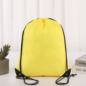 <span class=keywords><strong>Bolsa</strong></span> Deportiva Impermeable de Poliéster 210D al por Mayor, con Cordón, para Entrenamiento, con Logotipo Personalizado y Patrón de Letras - Product Image 4