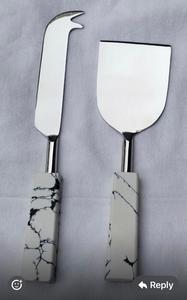 Nouvellement arrivé en acier inoxydable poli miroir 24 pièces ensemble de couverts cuillère à Dessert couteau à fromage fourchette à dîner ensemble de couverts vaisselle - Product Image 5