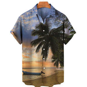 Chemise de plage hawaïenne pour homme, séchage rapide, respirante, design personnalisé, tropicale, manches courtes, tenue de vacances, tenue de villégiature - Product Image 3