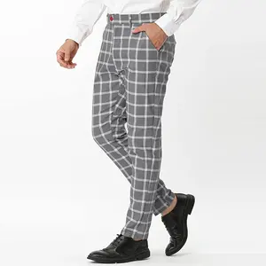 OEM vente en gros nouvelle mode confortable décontracté flanelle vêtements de bureau à carreaux pantalon personnalisé Drees pour hommes ODM - Product Image 2
