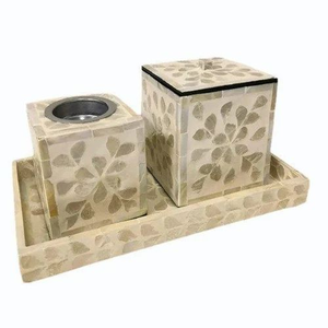 Brûleur de Bakhoor exquis en nacre fait à la main Support en bois de luxe pour la guérison spirituelle Pratiques aromatiques arabes traditionnelles - Product Image 1