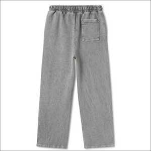 Pantalon de jogging unisexe de qualité supérieure pour homme, coupe ample décontractée, lavage à l'acide, logo personnalisé brodé, molleton, coupe droite - Product Image 2