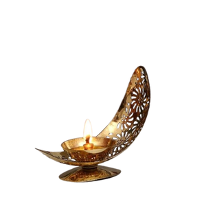 Diseño Vintage Diwali Y Decoración De Pascua Lotus Base Diya Con Gran Calidad A Precios Al Por Mayor Con Tamaños 5 Pulgadas - Product Image 6