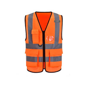 Men's Plus Size Construction Workwear <b>Vest</b> <b>Reflective</b> High Visibility Breathable Quick Dry Polyester Flame-Retardant Customized - Product Image 3