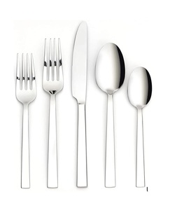 Silver Cutlery Sets Stainless Steel <b>Mirrored</b> Finished <b>Tabletop</b> Flatware Wholesale Restaurant Cutlery Customization Available - Product Image 6