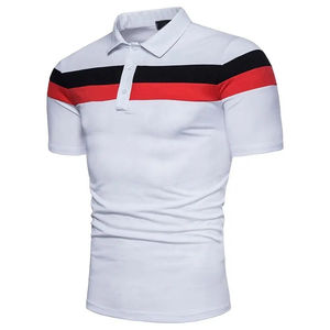 Polos deportivos de secado rápido baratos en blanco en todos los colores para hombre, camisetas polo estampadas, material de algodón, polos lisos personalizados para hombre - Product Image 3