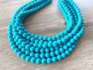 สร้อยคอลูกปัดธรรมชาติ sodalite, สร้อยคอลูกปัดกลมเรียบขนาด8มม. ทำด้วยมือคริสตัลสร้อยคอลูกปัดเครื่องประดับ - Product Image 3