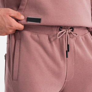 Sudadera con capucha de alta calidad para hombre, gran oferta, Sudadera de punto rosa de ajuste Regular personalizada, 100% algodón, bordado con cuentas digitales, lavado - Product Image 5