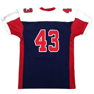 OEM 2025 dernière conception maille t-shirts maillot de football américain imprimé par sublimation Streetwear manches quarts maillot surdimensionné - Product Image 1