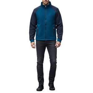 Gilet matelassé tendance vintage pour homme, coupe confortable, écologique, respirant, séchage rapide, col roulé, manches raglan - Product Image 3