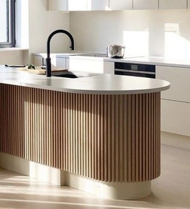 Meuble de cuisine en bois de haute qualité, design contemporain, décoration intérieure pour la maison avec panneau tambour - Product Image 6