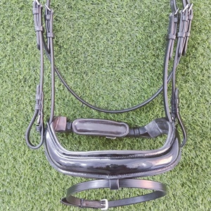 Haute qualité Rock Green Stone Horse Bridle en cuir et laiton Produit en cristal de qualité riche - Product Image 4