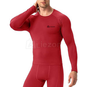 Camisetas de compresión para hombre con su propio logotipo personalizado, camisas de compresión de manga larga de secado rápido para hombre - Product Image 4