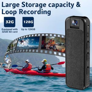 ตัวกล้องบันทึกวิดีโอขนาดเล็กสวมใส่ได้กล้องวิดีโอ POV พร้อมกระเป๋าแม่เหล็กแบบพกพาสำหรับขี่จักรยานสัตว์เลี้ยงเดิน - Product Image 5