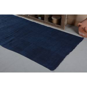 Alfombra turca Vintage moderna de 4,6x10,1 pies, lana hecha a mano, patrón de retazos rectangular grande, negro para pasillo de noche, 4,6x10,1 pies - Product Image 3