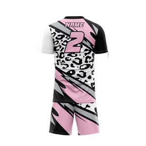 OEM conception personnalisée sublimé jeu d'uniformes de football respirant 100% polyester tissu style été - Product Image 4