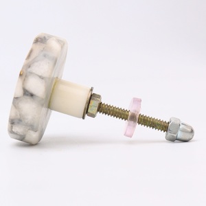 Pomo de Puerta de Mármol Verde en Forma Rectangular Moderna, Color, Forma y Tamaño Personalizables, Hecho en India - Product Image 5