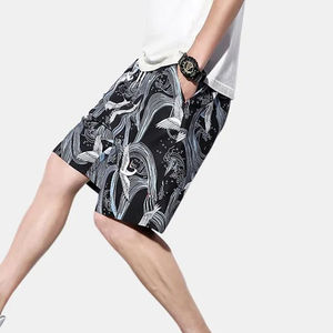 Bermuda en jean surdimensionné personnalisé pour hommes Streetwear short en denim déchiré avec broderie pour hommes - Product Image 6