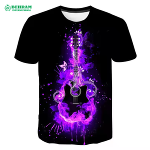 T-shirt pour homme en coton 100% à col rond, imprimé 3D, coupe ample, écologique, respirant, été - Product Image 5