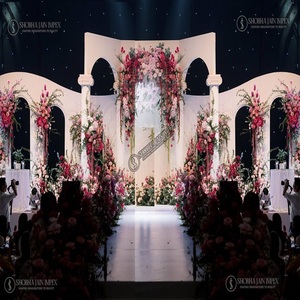 แผงธีมสีขาวหน้าต่างเวทีงานแต่งงาน - Product Image 4