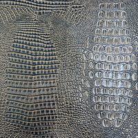Tissu en cuir synthétique Motif peau de crocodile Cuir synthétique en PVC pour siège de voiture Sacs de moto Utilisation du cuir