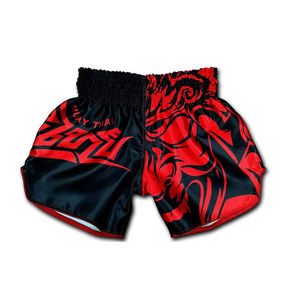 Pantalones cortos tailandeses transpirables de talla grande, entrenamiento de artes marciales, deporte de boxeo, 100% poliéster, pantalones cortos cómodos de entrenamiento Muay Thai 2025 - Product Image 1