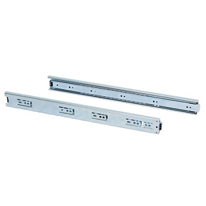 Set di 5 guide per cassetti con cuscinetti a sfera 45mm di altezza 450mm di profondità di estensione completa vetrini in zinco - Product Image 3