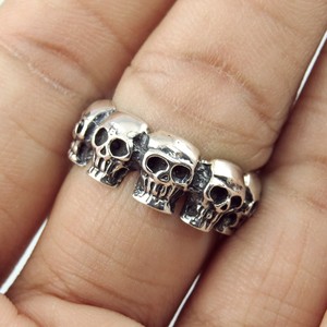 Marvelous <b>Skull</b> Shape Plain Silver 925 Sterling Silver Rings, Handmade Silver Jewelry - Product Image 1