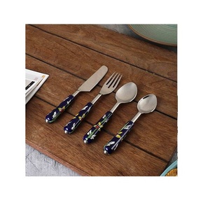 Ensemble de couverts en argent Offre Spéciale, ensemble de couverts en acier inoxydable avec poignée, ensemble de vaisselle, couverts polis miroir pour hôtel - Product Image 6