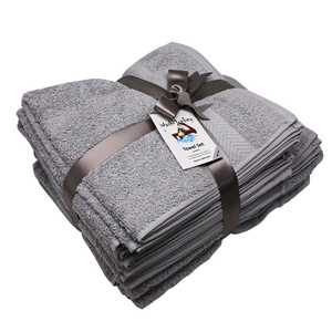 Ensemble de 6 serviettes de bain de luxe de haute qualité, séchage rapide, doux pour la peau, technique jacquard, couleur unie, idéal pour la maison et les enfants - Product Image 1