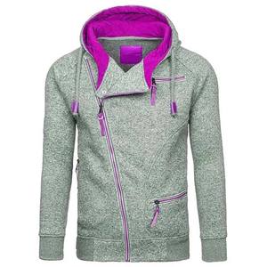 Sweat à capuche décontracté pour homme Sweat-shirt uni léger à manches longues Sweat à capuche de gymnastique respirant et confortable avec poche - Product Image 3