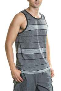 เสื้อกล้ามใส่ได้ทั้งชายและหญิงเสื้อแขนกุดผ้าคอตตอนแท้ชุดกีฬาปรับแต่งโลโก้ได้230gsm - Product Image 3