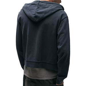 Sweats à capuche avec logo et design personnalisés pour hommes Sweats à capuche en coton mélangé respirants personnalisés Basics pour hommes à vendre Fabriqué au Pakistan - Product Image 5