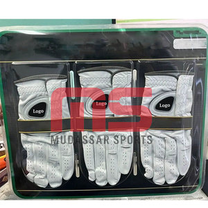 Guantes de golf profesionales de nuevo diseño transpirables y cómodos impresos personalizados y logotipo con logotipo personalizado de piel de oveja - Product Image 4