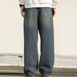 High Waist Lightweight Casual Style Wholesale New Fashion Slim Fit <b>Men's</b> Oversize Denim Pants Custom Logo - Product Image 2