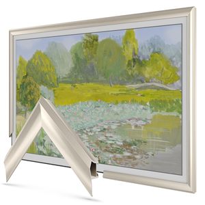 ทีวีจอแบนขนาด 75 นิ้ว กรอบโลหะผสมเงินเยอรมัน ใช้ได้กับแผงวงจร LCD และอุปกรณ์เสริม กรอบทีวี - Product Image 4