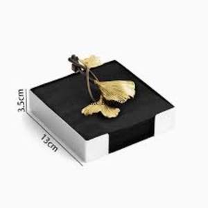 Soporte de papel de seda de metal plateado con forma cuadrada de diseño de mariposa, nuevo estilo único, vajilla para el hogar, cajas de pañuelos elegantes - Product Image 6