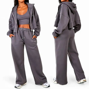 เสื้อฮู้ดดี้ Perfect Industry 2026 ชุดเซ็ตผู้หญิงสำหรับฤดูหนาว เสื้อฮู้ดดี้โอเวอร์ไซส์ 550GSM และกางเกงขายาว ชุดวอร์มผู้หญิง ชุดจ็อกเกอร์ - Product Image 4