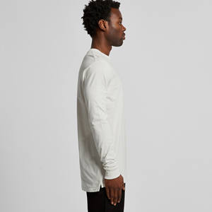 Custom Made Logo Men's Organic O-Neck <b>Long</b> Sleeve Street Wear <b>T</b>-<b>Shirts</b> for Summer Autumn Wholesaler - Product Image 4