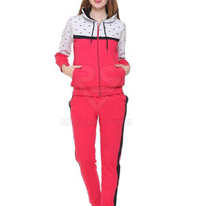 Survêtement d'hiver 100% coton pour femmes de la dernière conception du fabricant pakistanais couleurs personnalisées à capuche Style décontracté tricot solide - Product Image 3