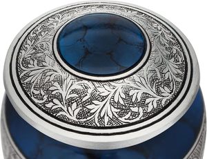 Urnas de recuerdo decorativas para cenizas humanas Urnas de cremación hechas a mano Entierro de adultos para cenizas Urna de tamaño personalizado - Product Image 3