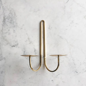 Stylish Metal Iron Decorative Wall <b>Sconces</b> <b>Candle</b> Holders Wall Mounted Brown Coated High Quality Best Price for Home Decoration - Product Image 3