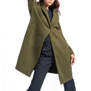 Manteau en laine d'hiver pour femmes, style de manteau en laine avec doublure en polaire longue décontractée et élégante, manteau long pour femmes - Product Image 5