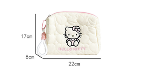 Borsa per il Trucco Morbida Effetto Nuvola, Pochette Cosmetica Personalizzabile con Logo - Grande Capacità con Cerniera, Organizer da Viaggio per Articoli da Toeletta Femminili - Product Image 4