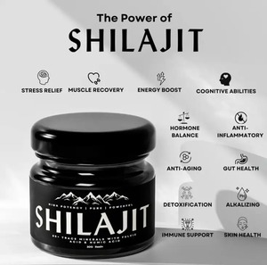 Résine de Shilajit de l'Himalaya de qualité supérieure authentique extrait riche en minéraux naturels qualité pure sans additif en vrac en gros - Product Image 4