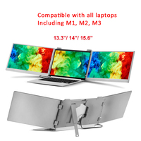 Écran d'ordinateur portable portable 14 pouces double Usb C Type C Gaming Oled Display Moniteur portable tri écran portable pour ordinateur portable