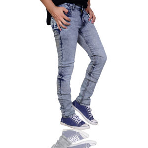 100% coton pantalon tissu 2024 tendance pantalon droit lavé jean hommes été hommes Denim hommes jean - Product Image 3