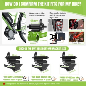 <span class=keywords><strong>Kit</strong></span> de Motor Eléctrico Bafang BBS de Transmisión Media sin Escobillas 250W 350W <span class=keywords><strong>500W</strong></span> 750W 1000W <span class=keywords><strong>36V</strong></span> 48V para Conversión de Bicicletas con Opción de Batería - Product Image 5