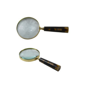 Standard Magnifying Lens Royal Shiny Gold Finishing Design Indoor Decor <b>Reading</b> <b>Book</b> and Map Metal Magnifying Glass - Product Image 2